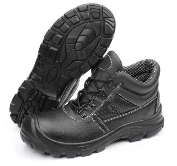 Bota de Cuero con punta de acero y plantilla anti perforación