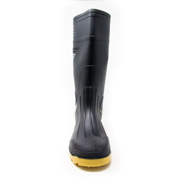 Bota de PVC Predator negra con punta de acero