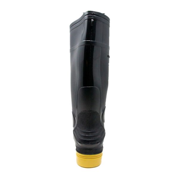 Bota de PVC Predator negra con punta de acero