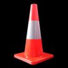 Cono pvc naranja 18"