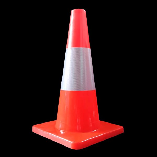 Cono pvc naranja 18"