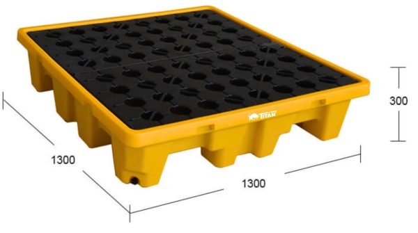 Estanteria para derrames 4 toneles