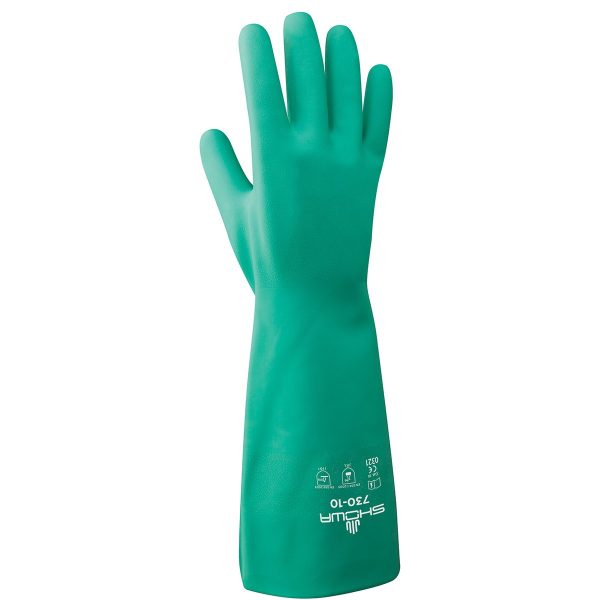 Guante de nitrilo de 13" Showa